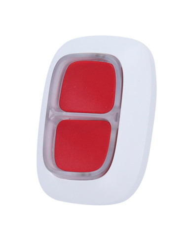Ajax DoubleButton blanc | Bouton panique sans fil