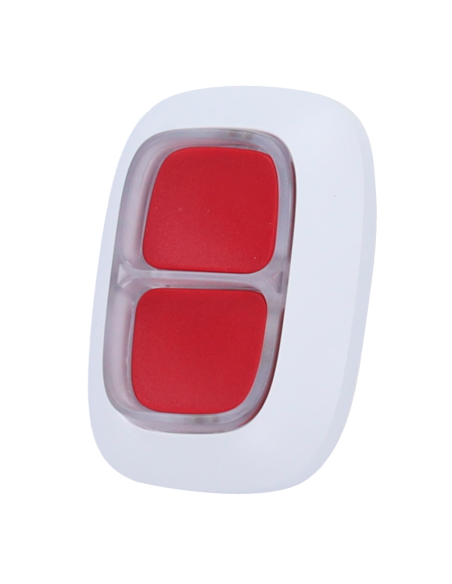 Ajax DoubleButton blanc | Bouton panique sans fil