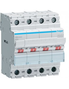 HAGER - SBN440 Interrupteur modulaire 4 pôles 40A