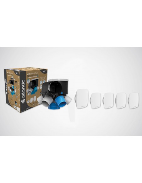 Atlantic 412289 - Kit VMC Autocosy iH + 5 bouches BCH Line