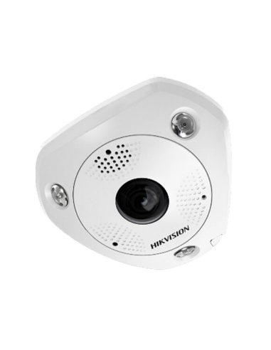 Hikvision - DS-2CD6365G0E-IS  - Cámara IP Fisheye 6 Mpx (3072×2048) Lente 1.27 mm Fisheye IR LEDs Alcance 15 m