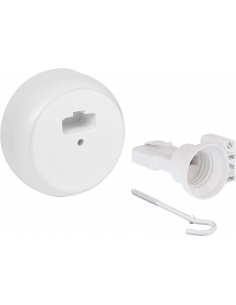 Kit point de centre DCL saillie Ø85 mm E27 - Eur'Ohm 53098